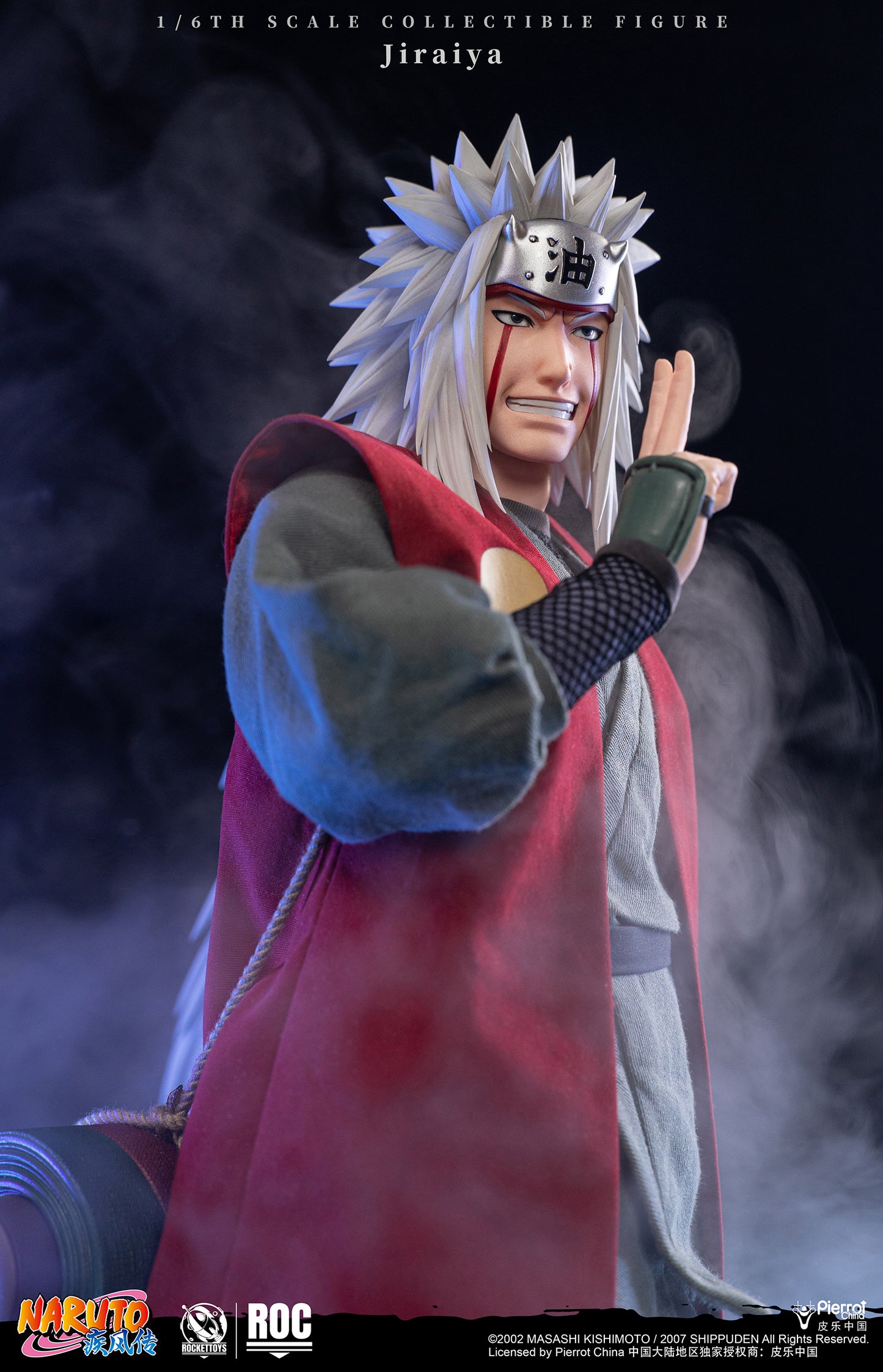 ROCKETTOYS Studio - Shippuden Jiraiya 1/6 Scale Action Figure ROC-019 No. ROC-020 (Licensed)