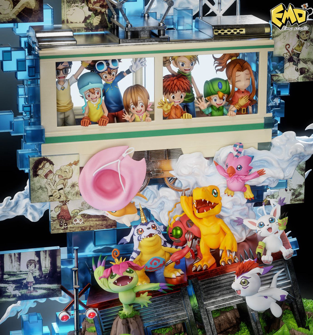 【Pre-sale】The First Generation of Digimon with LED-Digimon Adventure-EMO Studio