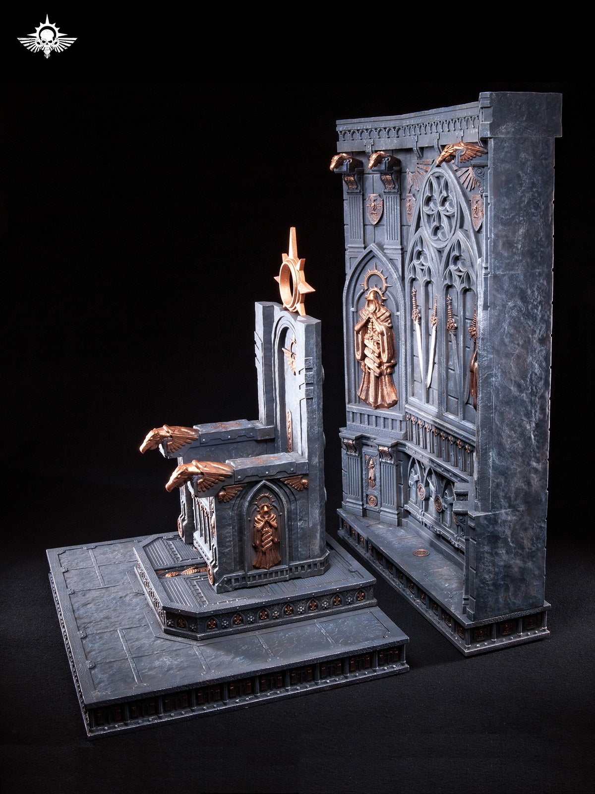 Xinglan Workshop-Universal Warhammer-style Temple Primarch Throne (Compatible with 1/18, 1/12 & 1/6 Scales)-Sence