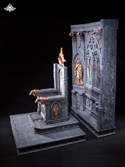 Xinglan Workshop-Universal Warhammer-style Temple Primarch Throne (Compatible with 1/18, 1/12 & 1/6 Scales)-Sence