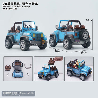 JacksDo Studio - DB Vehicle Blue Jeep (JK.Scene-111) | DB扉页载具-蓝色吉普车 (JK.Scene-111)