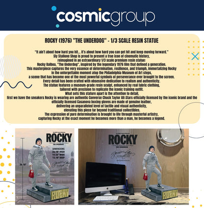 COSMIC group-ROCKY (1976) "THE UNDERDOG" - 1/3 SCALE RESIN STATUE