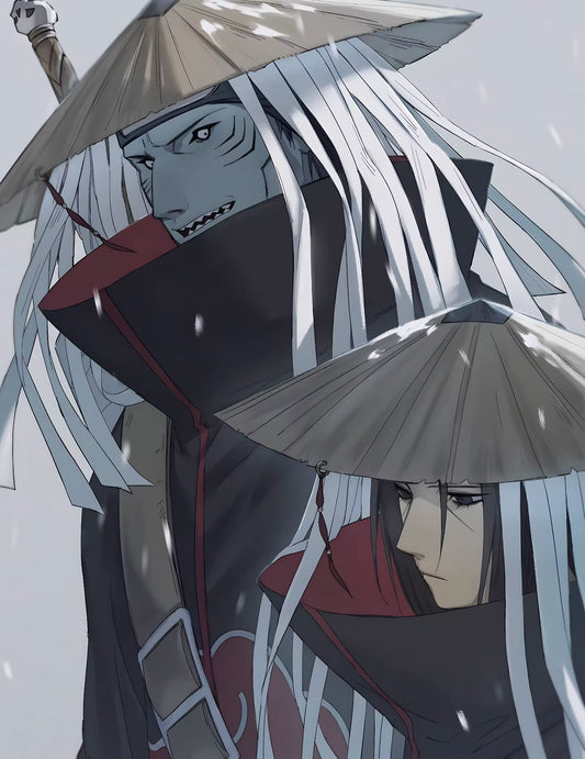 【Pre-sale】Decorative Painting of Hoshigaki Kisame and Uchiha Itachi-H2 Studio