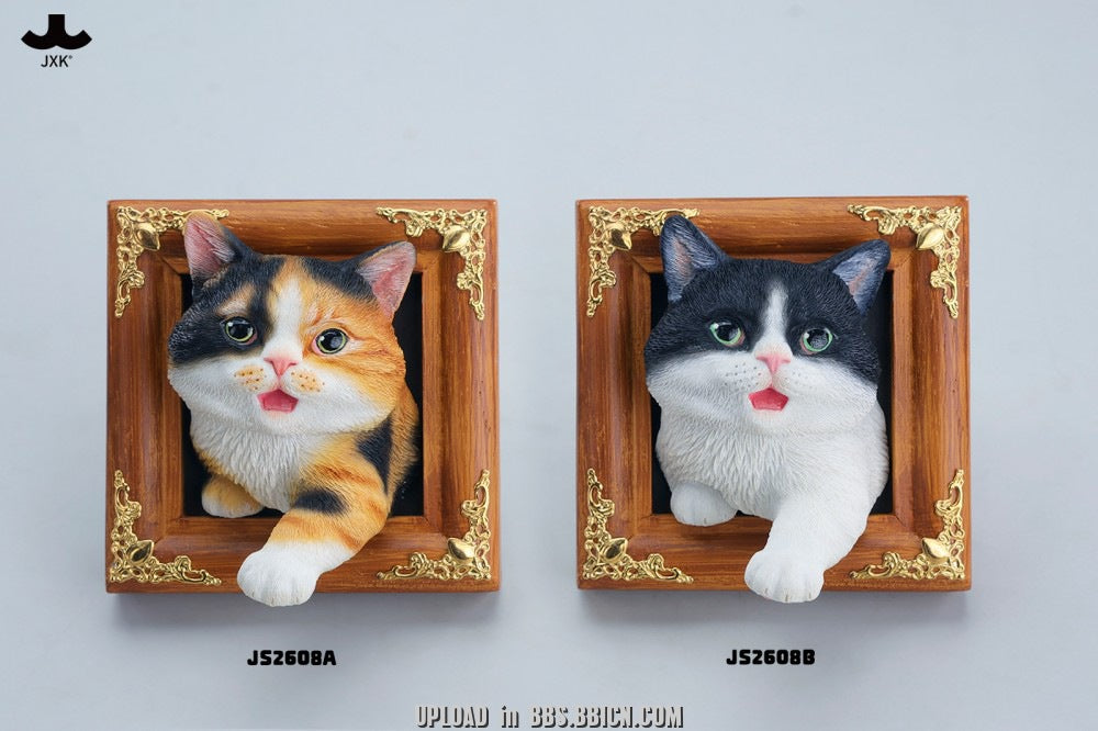 ねこページqm JXK&small-Meow Face Museum-Escaped domestic cat-No. JS-2608A/B