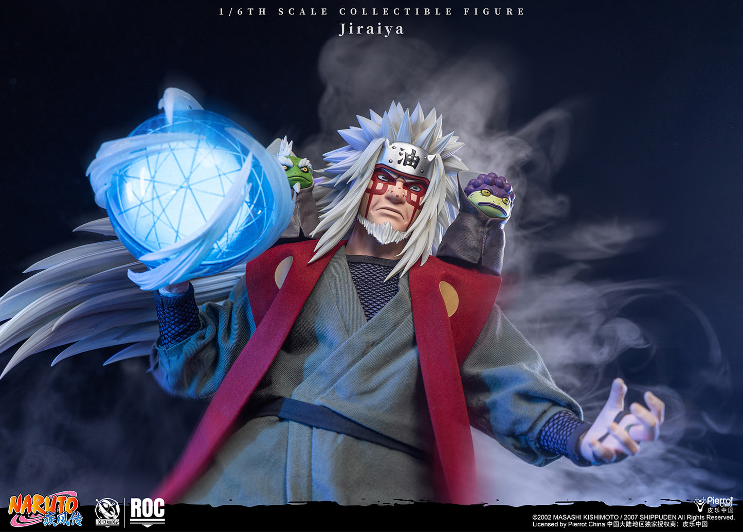 ROCKETTOYS Studio - Shippuden Jiraiya 1/6 Scale Action Figure ROC-019 No. ROC-020 (Licensed)