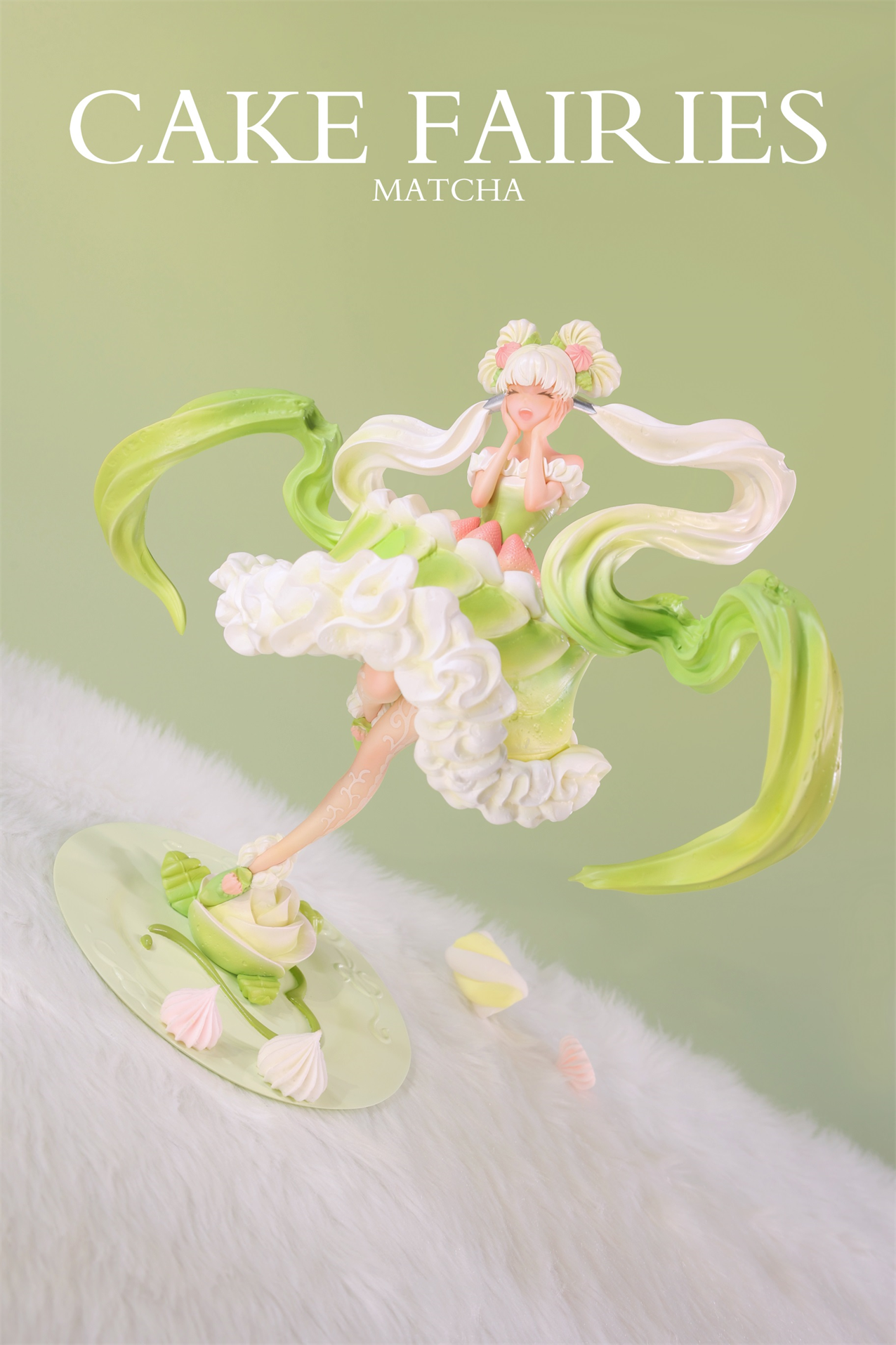 WeArtDoing Studio - Cake Fairies Strawberry & Matcha | 甜点精灵 芝士草莓 & 抹茶慕斯
