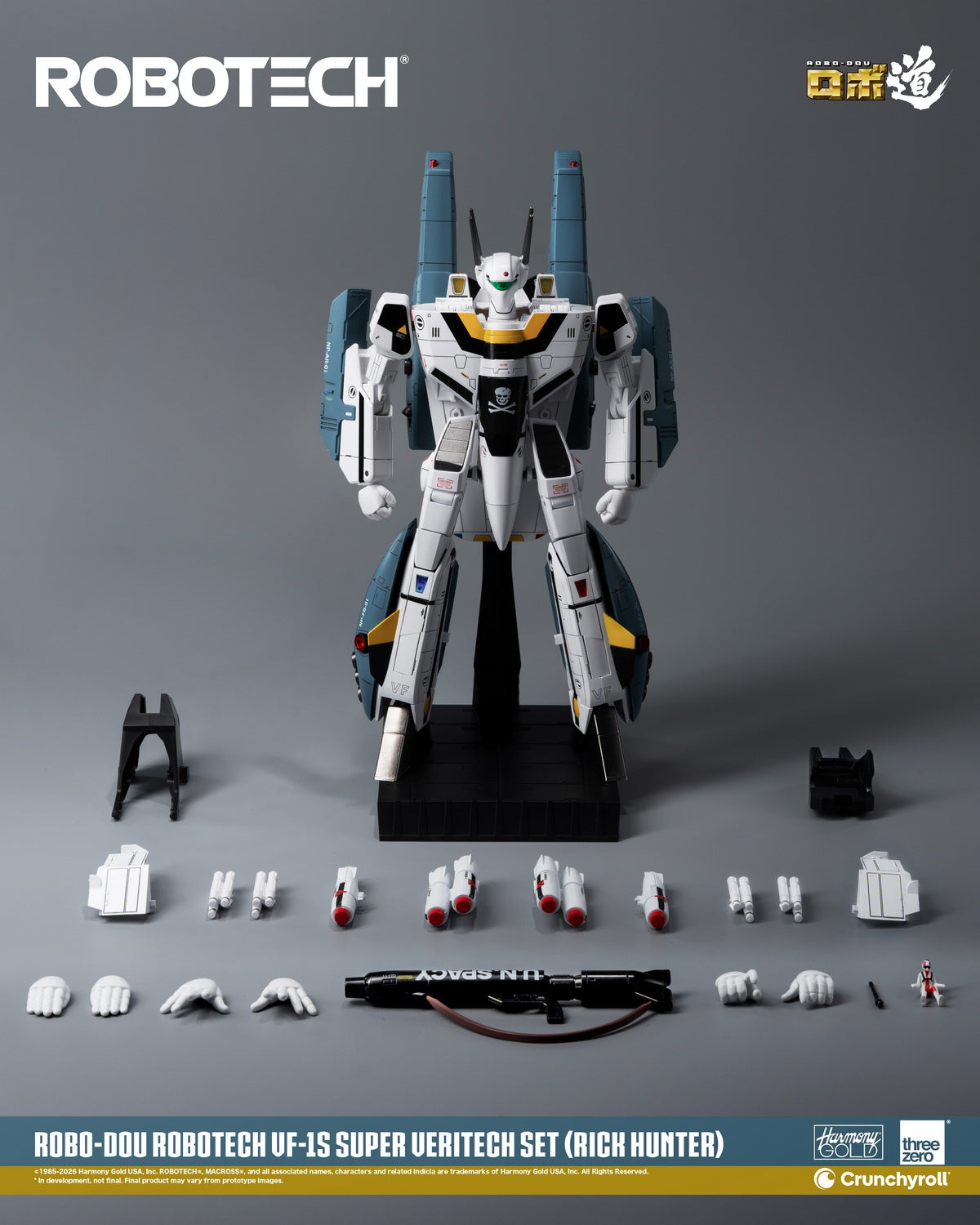 Threezero - ROBOTECH ROBO-DOU ROBOTECH VF-1S Super Veritech Set (RICK HUNTER) 3Z03070W0 (Licensed)