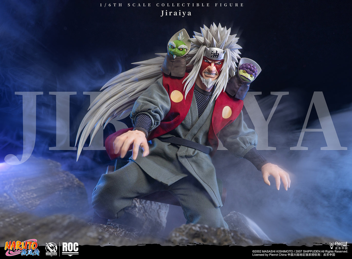 ROCKETTOYS Studio - Shippuden Jiraiya 1/6 Scale Action Figure ROC-019 No. ROC-020 (Licensed)