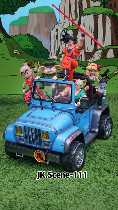 JacksDo Studio - DB Vehicle Blue Jeep (JK.Scene-111) | DB扉页载具-蓝色吉普车 (JK.Scene-111)