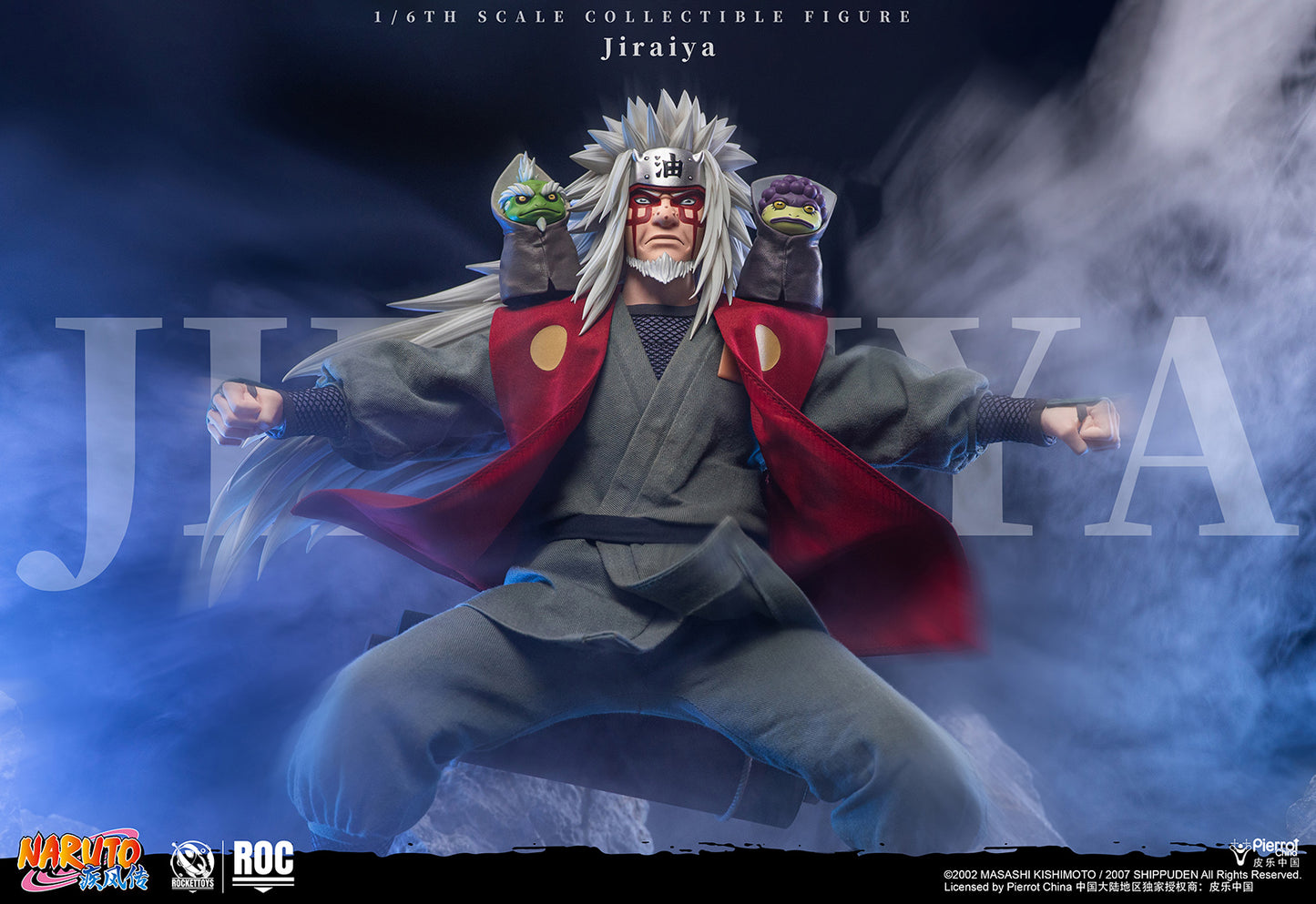 ROCKETTOYS Studio - Shippuden Jiraiya 1/6 Scale Action Figure ROC-019 No. ROC-020 (Licensed)