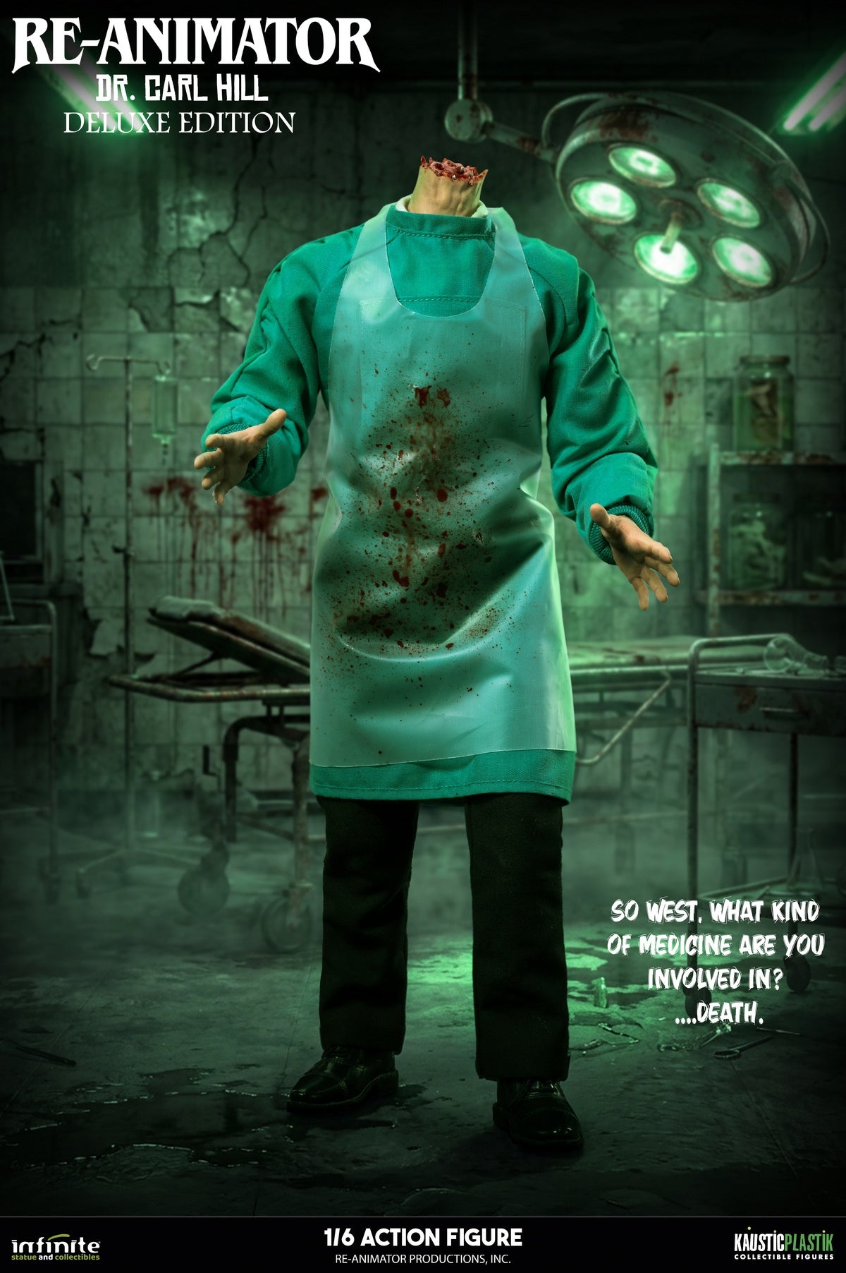 Infinite Statue - RE-ANIMATOR DOCTOR CARL HILL 1/6 ACTION FIGURE (Licensed)