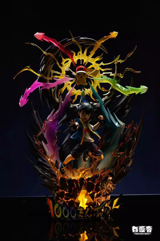 【Pre-sale】1/8 Scale Ash Ketchum and Pikachu Thunderbolt-White Noise Studio
