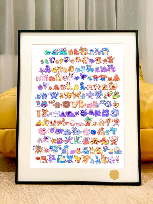 【Pre-sale】Decorative Painting of Q Version 30 Anniversary Pokemon-XingKong Studio