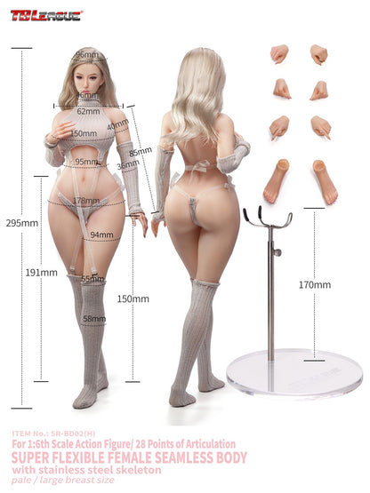 TBLeague - 1/6 Narrow Shoulders X Curvy Hips Female Body SR-BD01H SR-BD02H (Licensed)