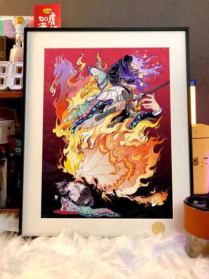 【Pre-sale】Decorative Painting of Fire Kochou Shinobu-XingKong Studio