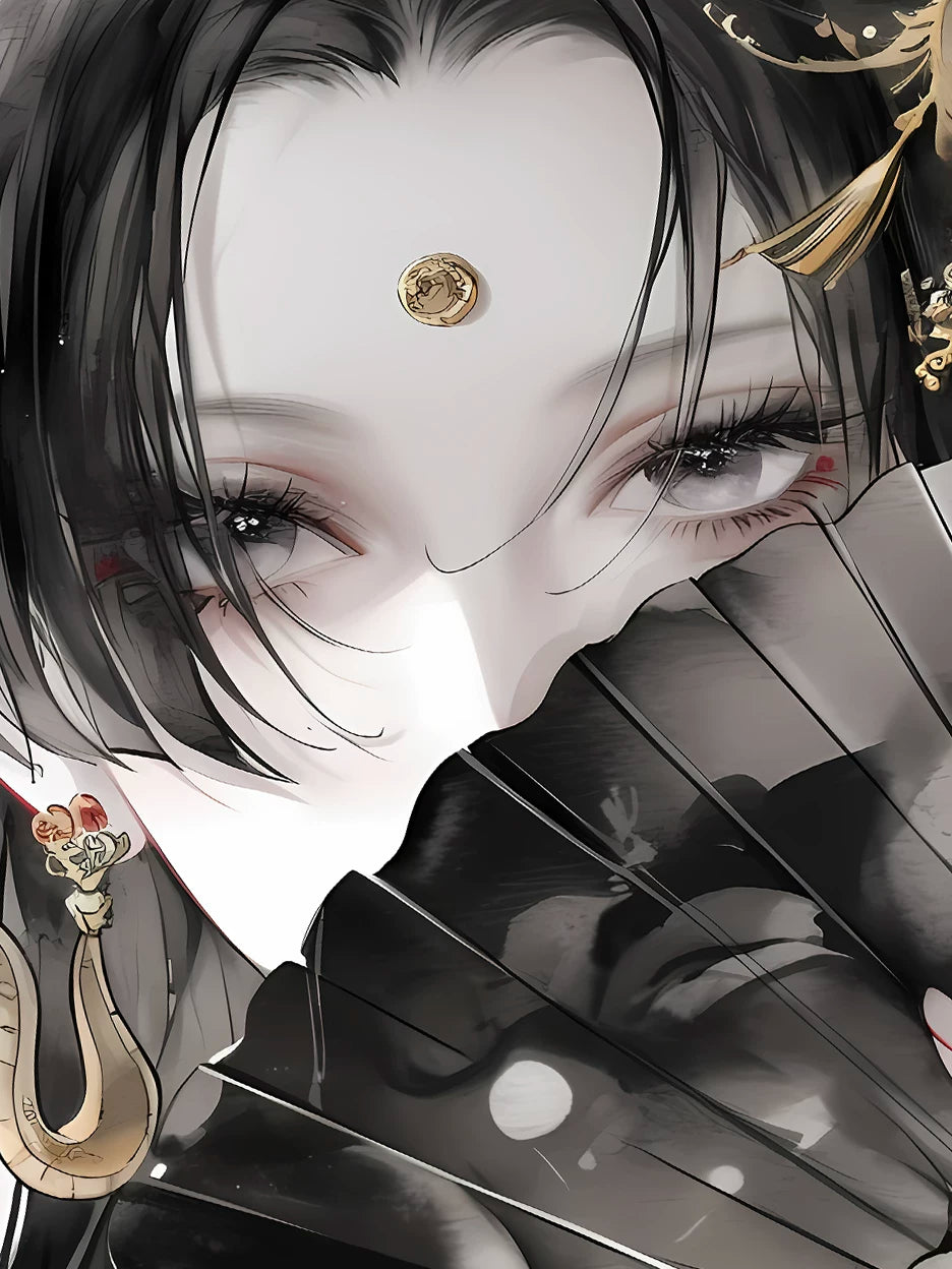 【Pre-sale】Decorative Painting of Ink Boa Hancock-One Piece-XingKong Studio