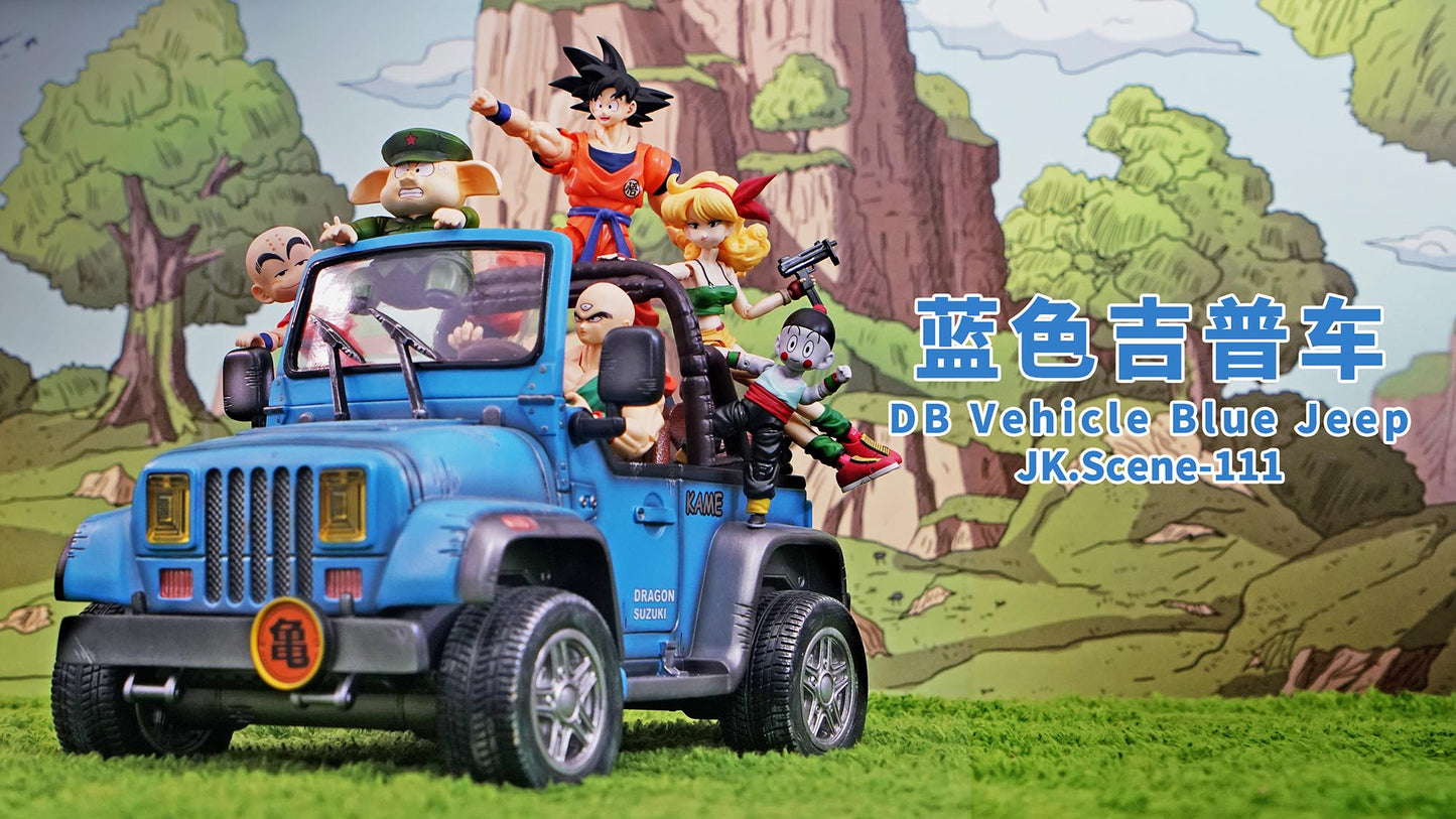 JacksDo Studio - DB Vehicle Blue Jeep (JK.Scene-111) | DB扉页载具-蓝色吉普车 (JK.Scene-111)