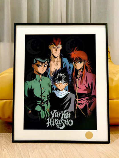 【Pre-sale】Decorative Painting of Yuusuke Urameshi, Kurama, Hiei and Kuwabara‌-XingKong Studio
