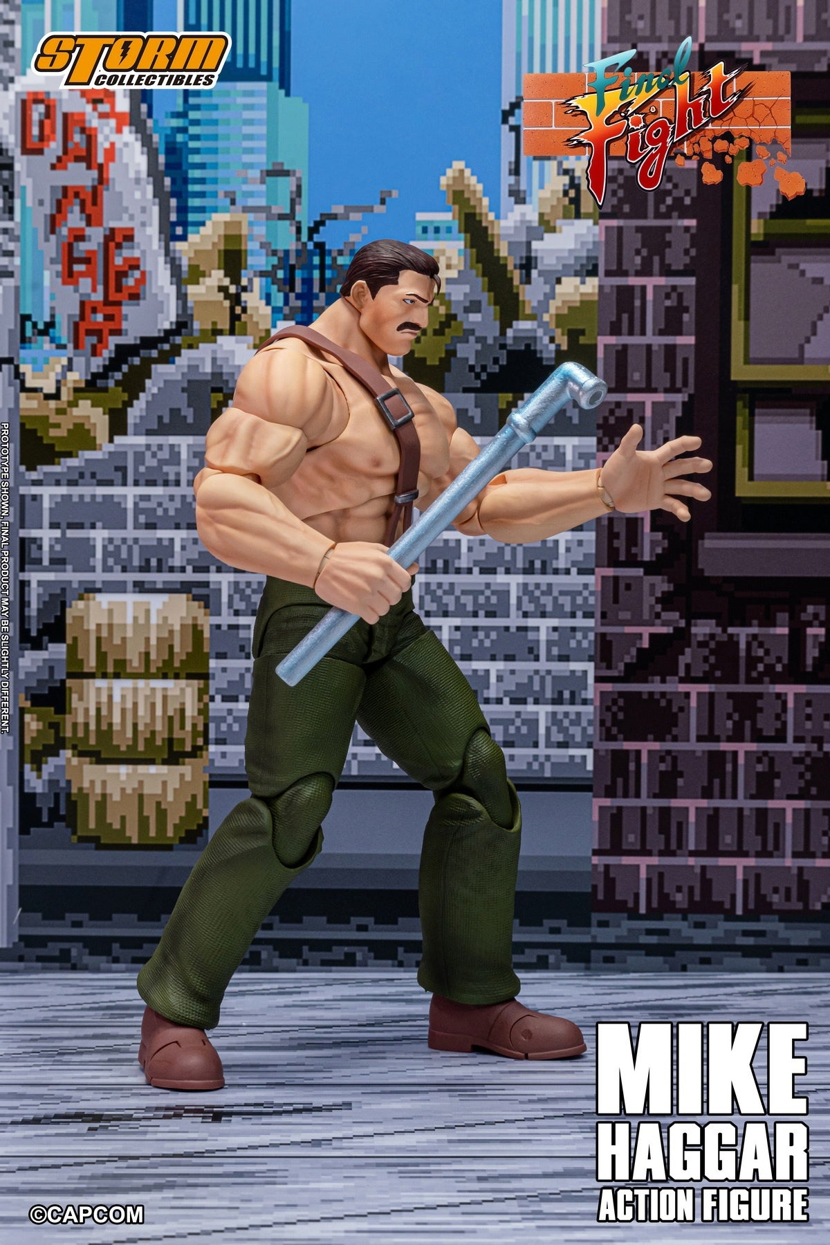 Storm Toys - MIKE HAGGAR - FINAL FIGHT ACTION FIGURE CAFF01 (Licensed)