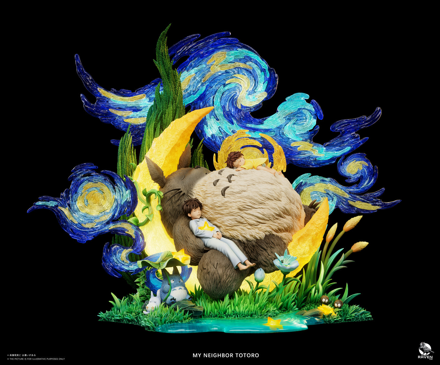 【Pre-sale】Totoro Under Starry Sky-My Neighbor Totoro-Raven Studio
