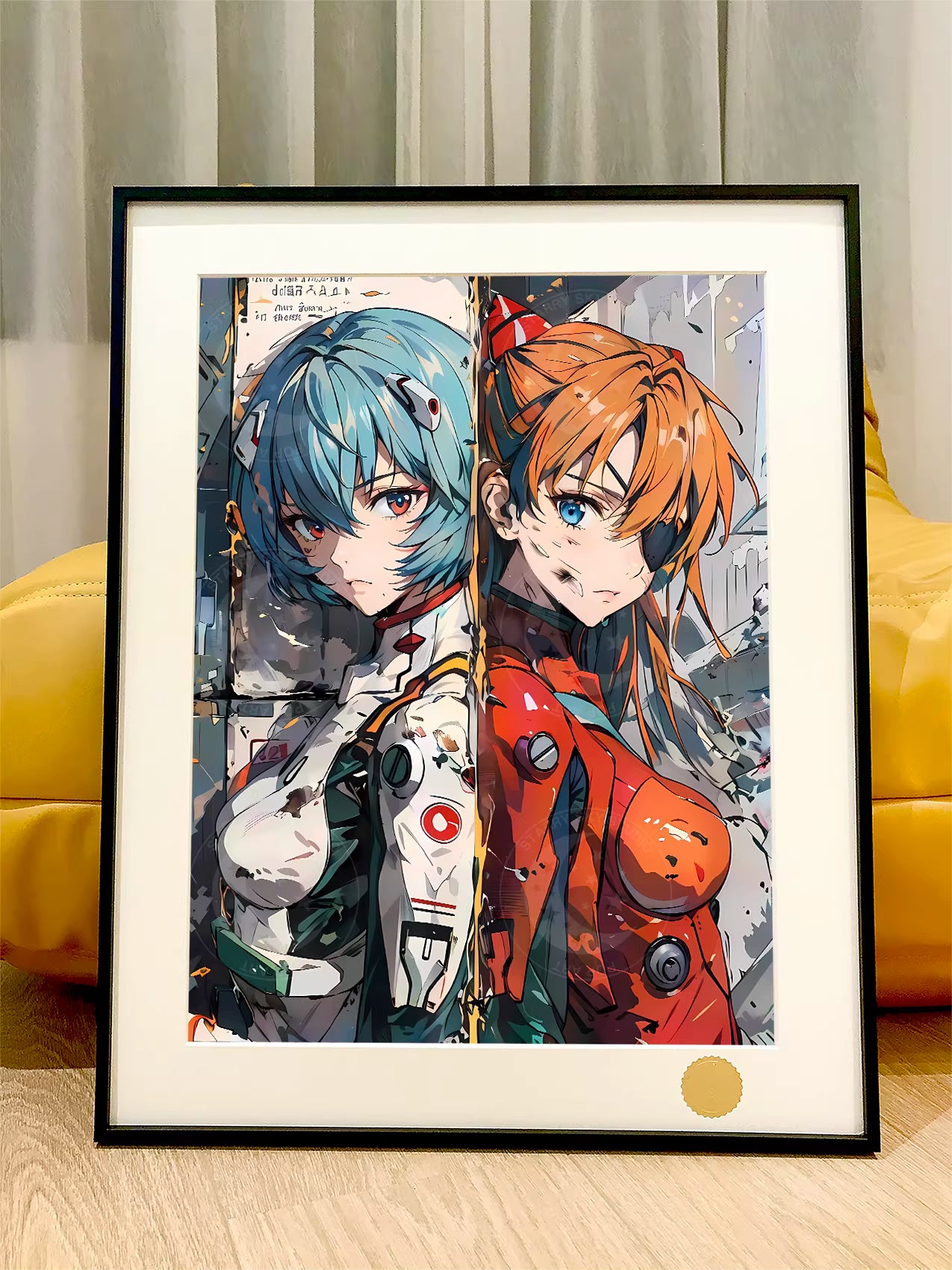 【Pre-sale】Decorative Painting of Injured Ayanami Rei and Asuka Langley Soryu-XingKong Studio