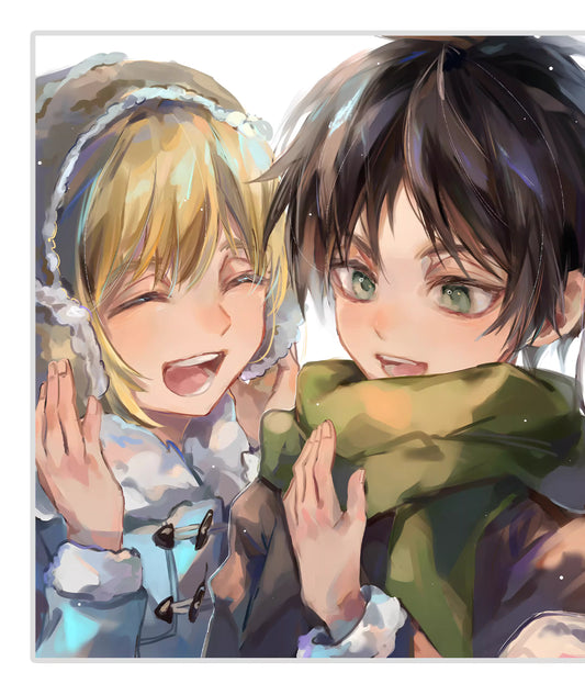 【Pre-sale】Decorative Painting of Mikasa, Eren and Armin-H2 Studio