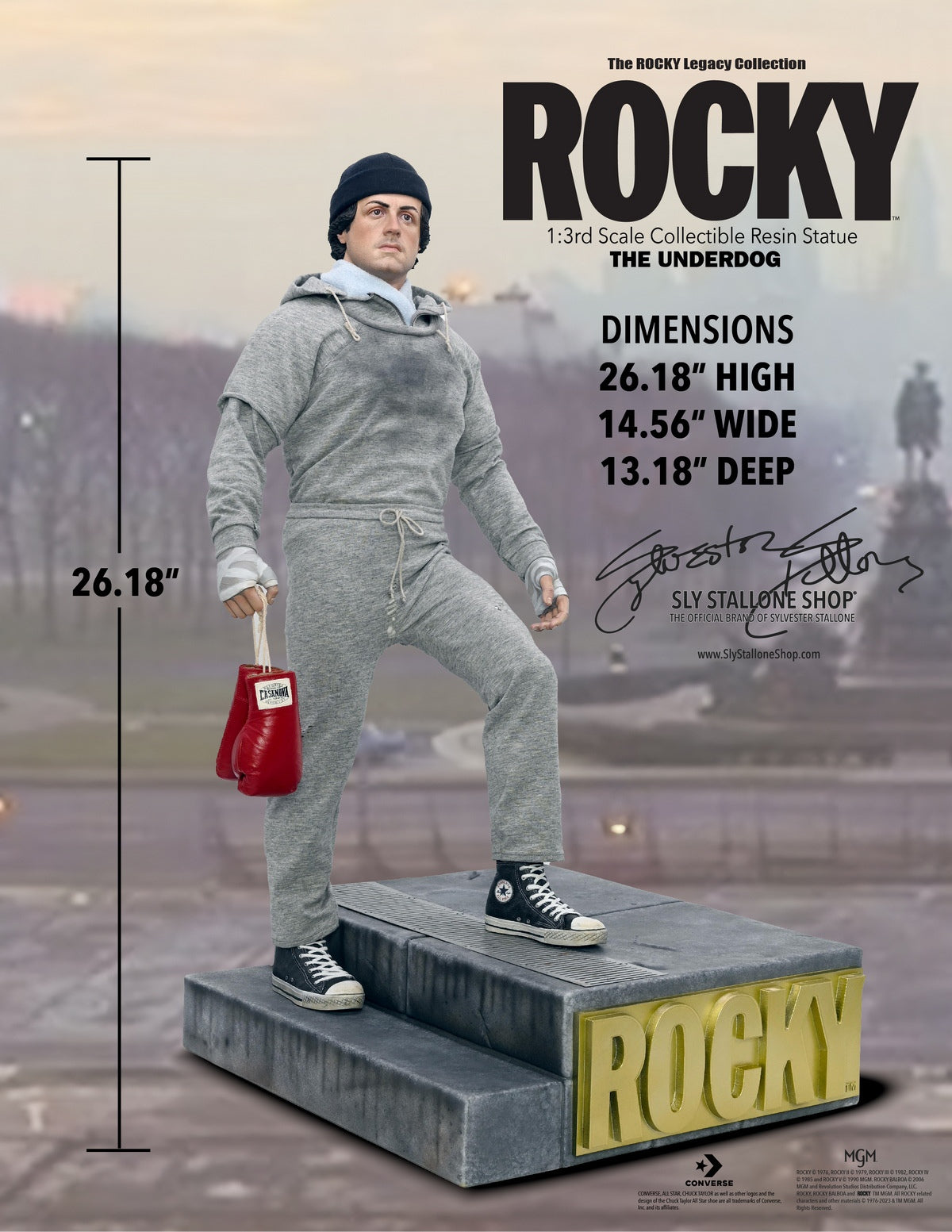 COSMIC group-ROCKY (1976) "THE UNDERDOG" - 1/3 SCALE RESIN STATUE
