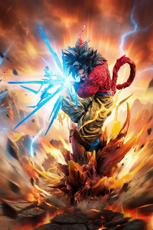 【Pre-sale】1/6 and 1/4 Scale SS4 and SS5 Goku with LED-Iron Curtain Studio