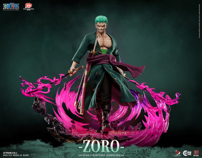Pixel Poses X Cosmic Creations X JIMEI PALACE Studio - ONE PIECE Roronoa Zoro 1/6 Scale Platinum Silicone Action Figure (Licensed)