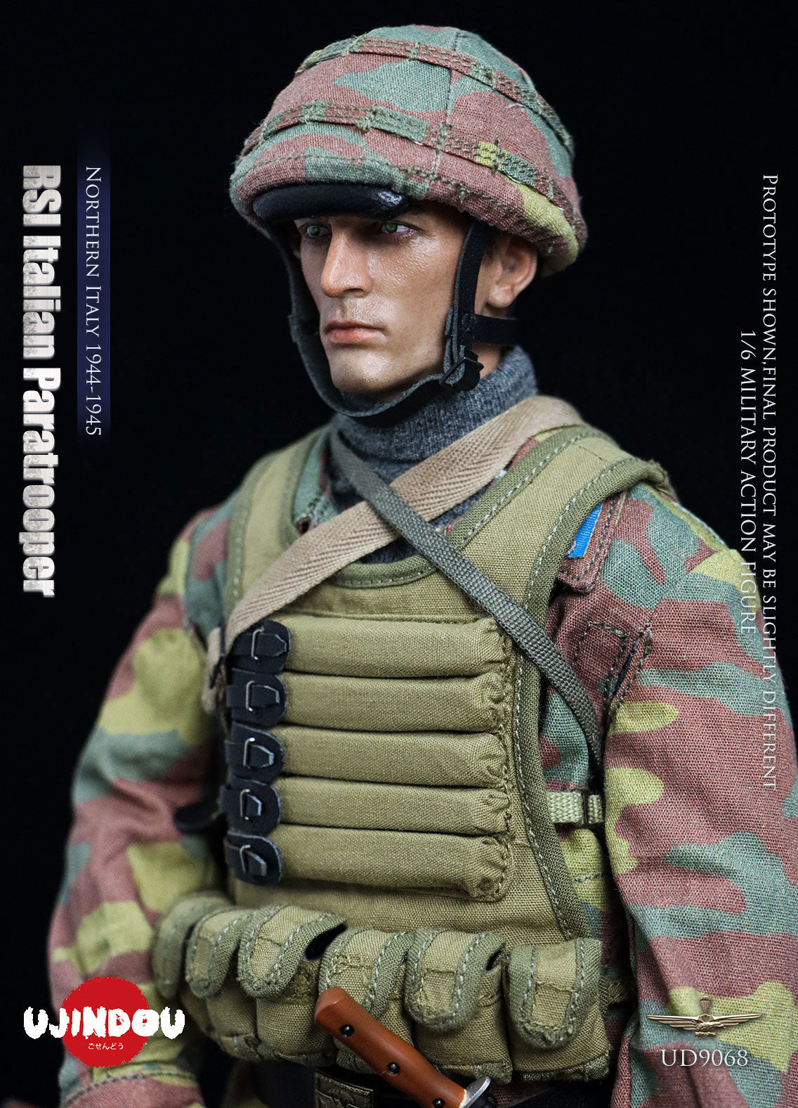 UJINDOU - 1/6 RSI Italian Paratrooper,Northern Italy 1944-1945 NO.UD9068 (Licensed)
