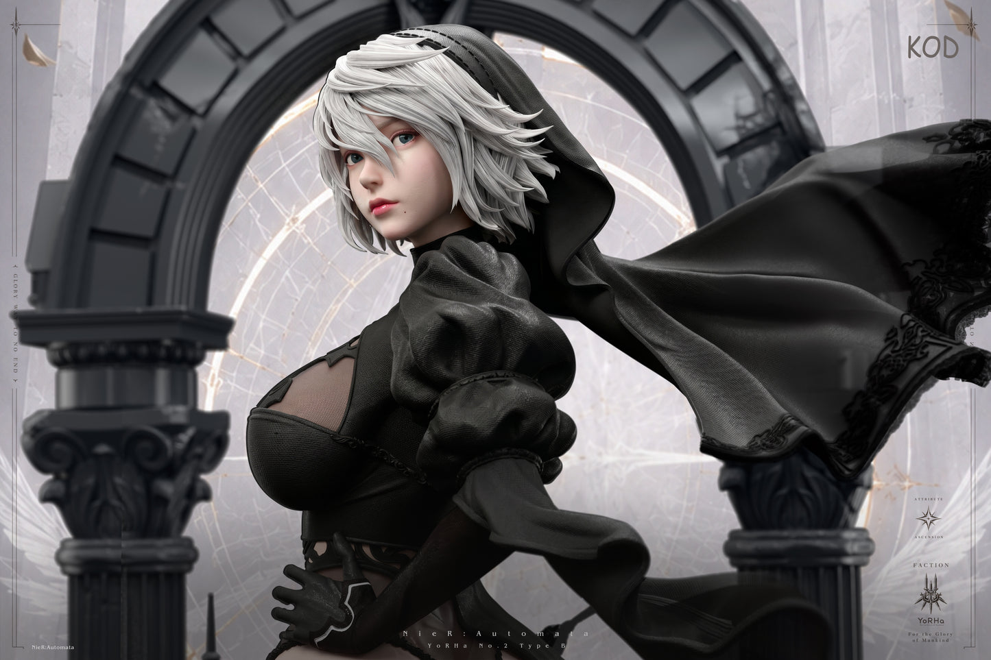 【Pre-sale】1/4 Scale Wedding Dress NieR 2B-NieR:Automata-KOD Studio