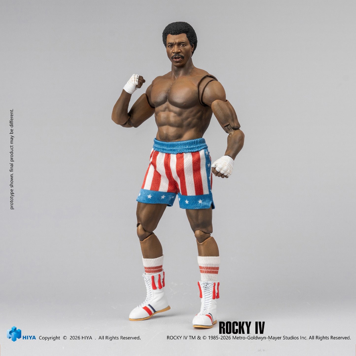 Hiya Toys - Exquisite Super Series Rocky IV Apollo Creed 1/12 Scale Action Figure ESR0233 (Licensed)