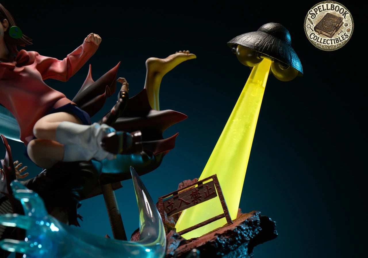 Pre-sale】1/6 Scale Momo and Okarun with LED-Spellbook