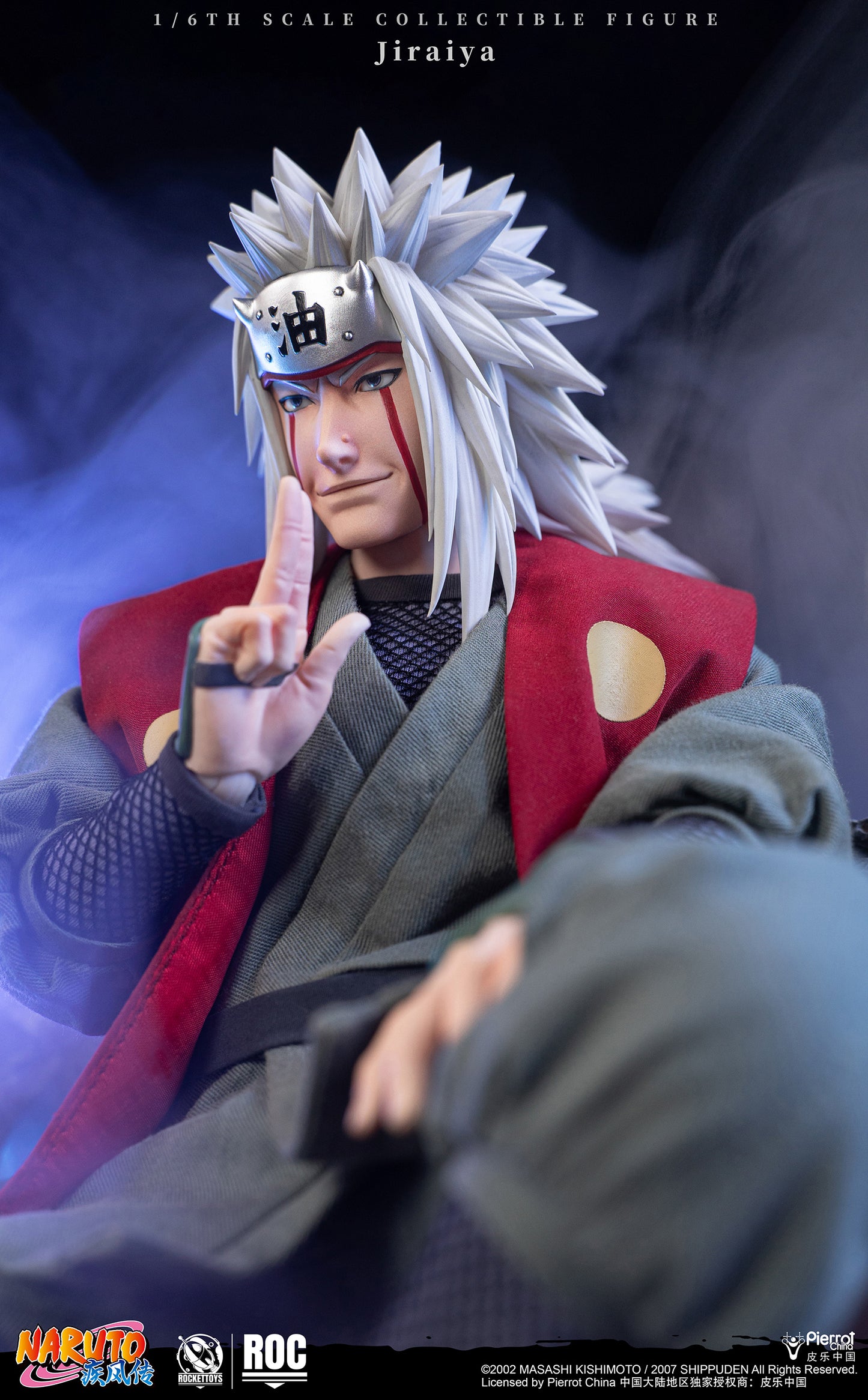 ROCKETTOYS Studio - Shippuden Jiraiya 1/6 Scale Action Figure ROC-019 No. ROC-020 (Licensed)