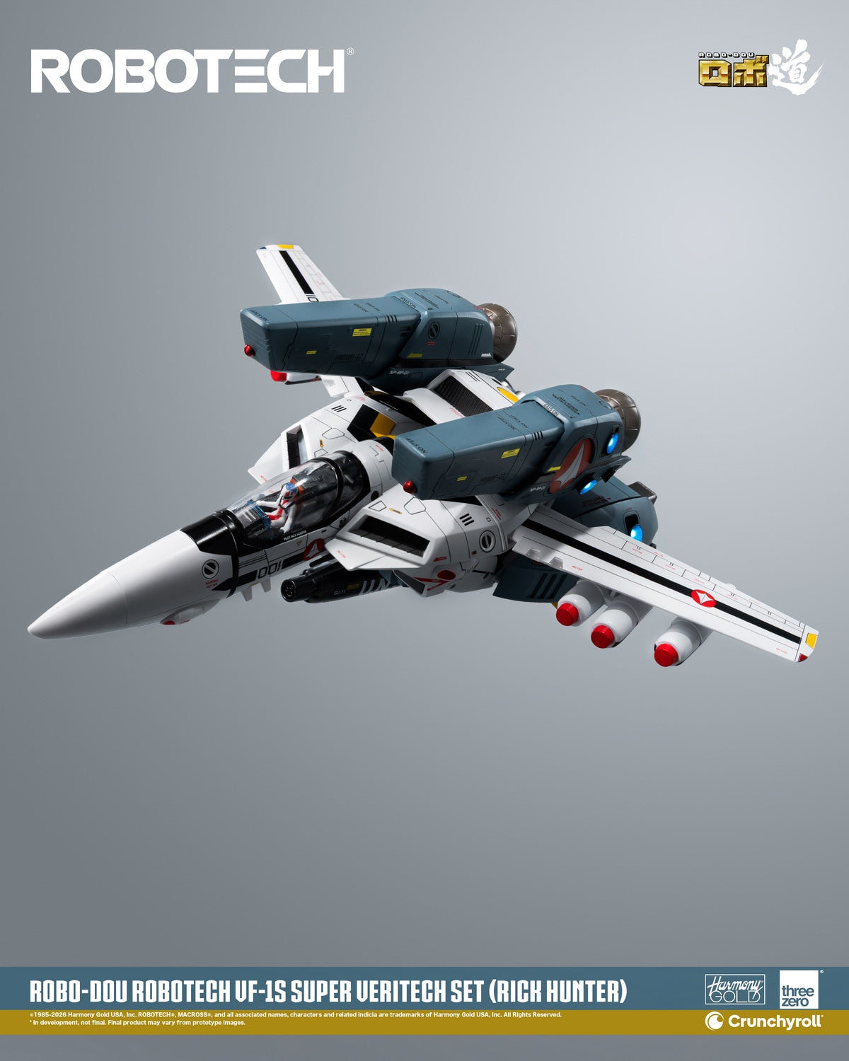 Threezero - ROBOTECH ROBO-DOU ROBOTECH VF-1S Super Veritech Set (RICK HUNTER) 3Z03070W0 (Licensed)