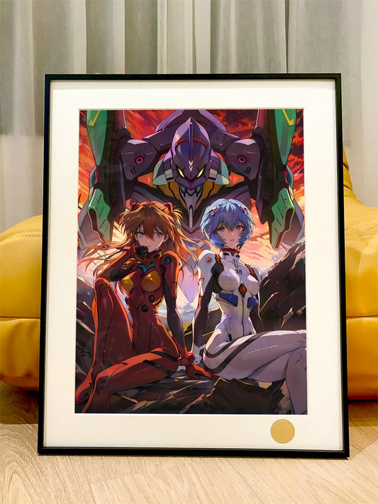 【Pre-sale】Decorative Painting of Asuka Langley Soryu and Ayanami Rei-XingKong Studio