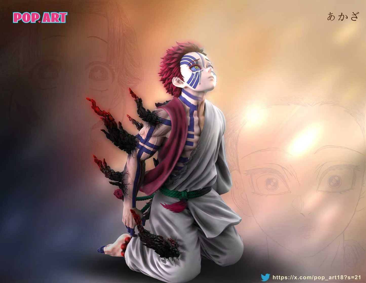 Spot goods POP.ART Studio - Akaza & Koyuki 1/6 Statue(GK)