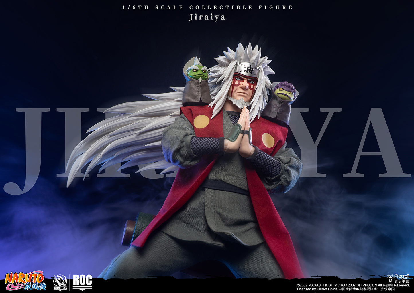 ROCKETTOYS Studio - Shippuden Jiraiya 1/6 Scale Action Figure ROC-019 No. ROC-020 (Licensed)