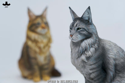 JXK - Sitting upright Maine Coon cat JXK364 (Licensed)