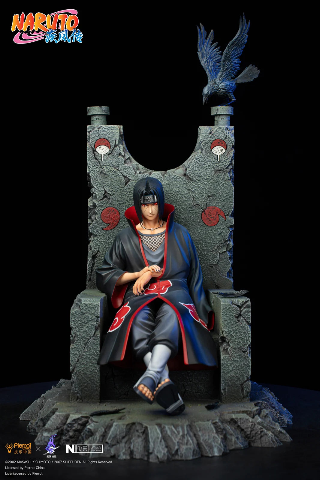 【Sold out no more】1/6 Scale Licensed Itachi Uchiha with LED-Pierrot China x PickStar Studios