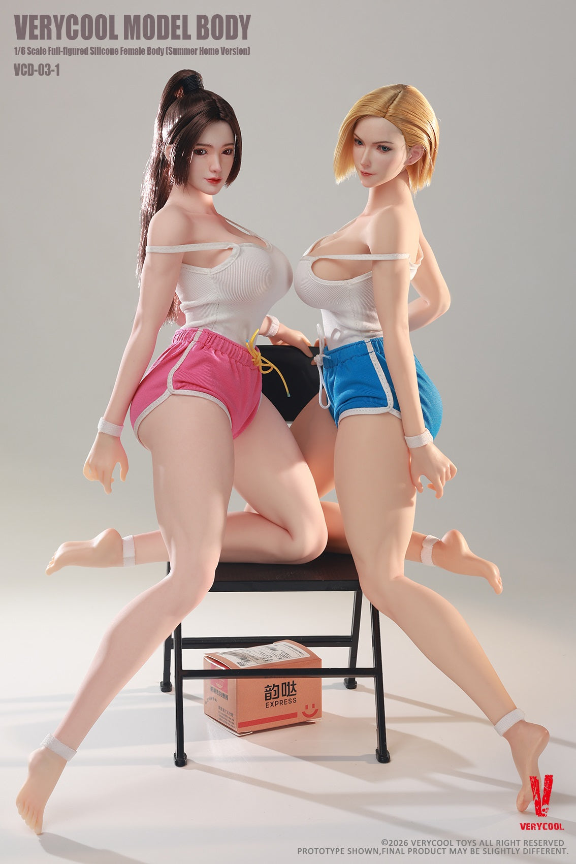 VERYCOOL - Body No.3 Full Figured 1/6 Silicone Female Body VCD-03-1A VCD-03-1B