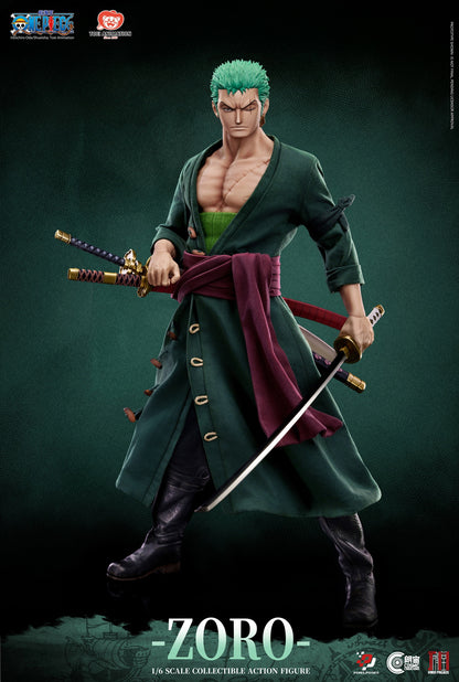 Pixel Poses X Cosmic Creations X JIMEI PALACE Studio - ONE PIECE Roronoa Zoro 1/6 Scale Platinum Silicone Action Figure (Licensed)