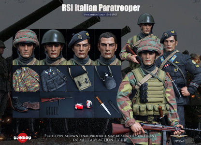 UJINDOU - 1/6 RSI Italian Paratrooper,Northern Italy 1944-1945 NO.UD9068 (Licensed)