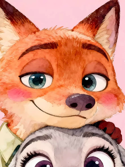 【Pre-sale】Decorative Painting of Pink Judy and Nick-XingKong Studio
