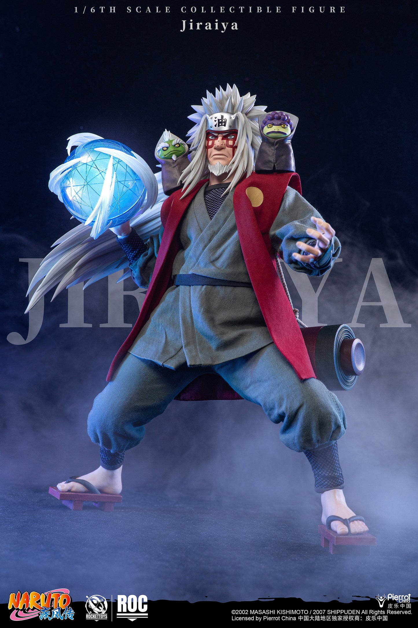 ROCKETTOYS Studio - Shippuden Jiraiya 1/6 Scale Action Figure ROC-019 No. ROC-020 (Licensed)