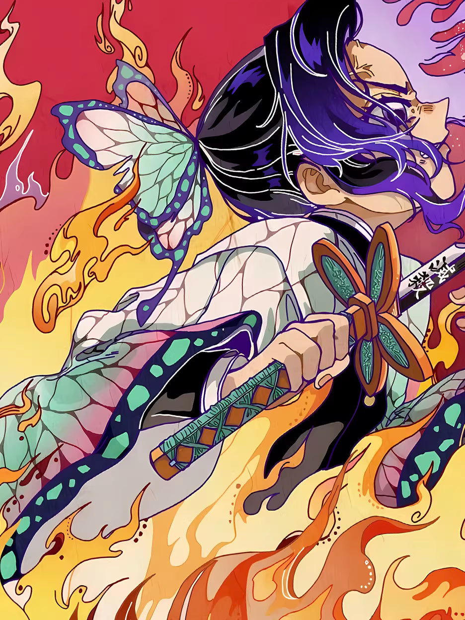 【Pre-sale】Decorative Painting of Fire Kochou Shinobu-XingKong Studio