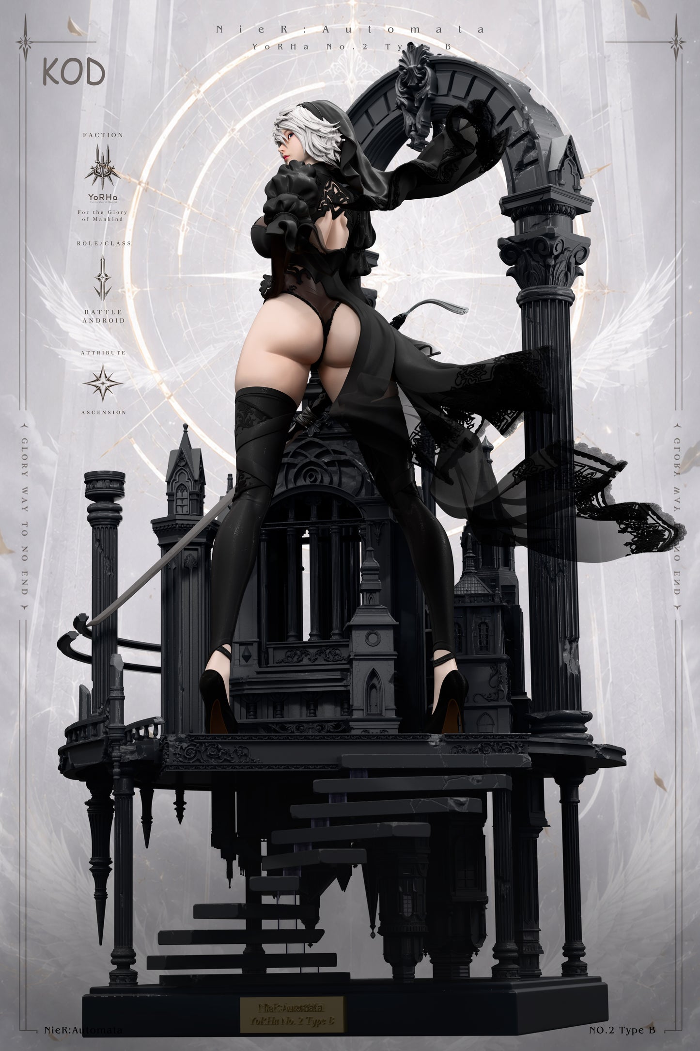 【Pre-sale】1/4 Scale Wedding Dress NieR 2B-NieR:Automata-KOD Studio