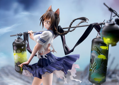 QuesQ - Comic "Bakemonogatari" Tsubasa Hanekawa 1/7 Complete Figure (Licensed)