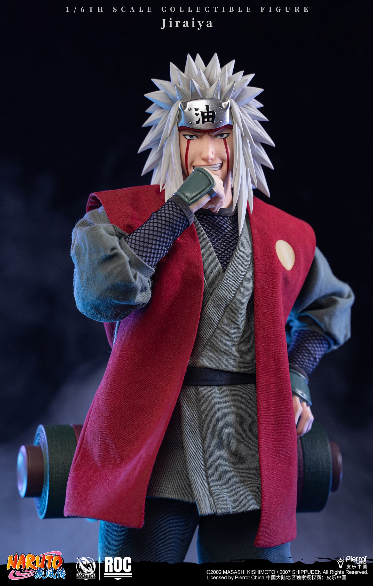 ROCKETTOYS Studio - Shippuden Jiraiya 1/6 Scale Action Figure ROC-019 No. ROC-020 (Licensed)