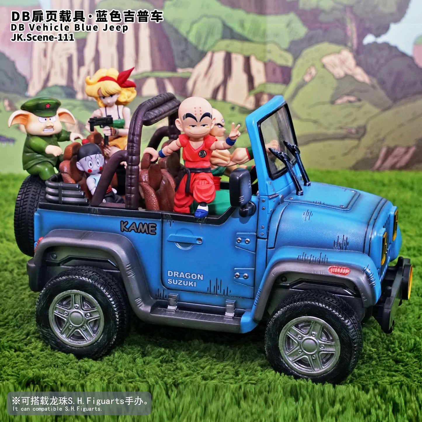 JacksDo Studio - DB Vehicle Blue Jeep (JK.Scene-111) | DB扉页载具-蓝色吉普车 (JK.Scene-111)